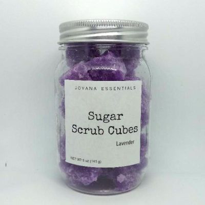 lavender sugar scrub cubes